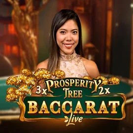 Prosperity Tree Baccarat online game logo by Evolution on casinospinplatinum.com
