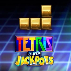 Tetris Super Jackpots by WMS, showcased at casinospinplatinum.com – game logo